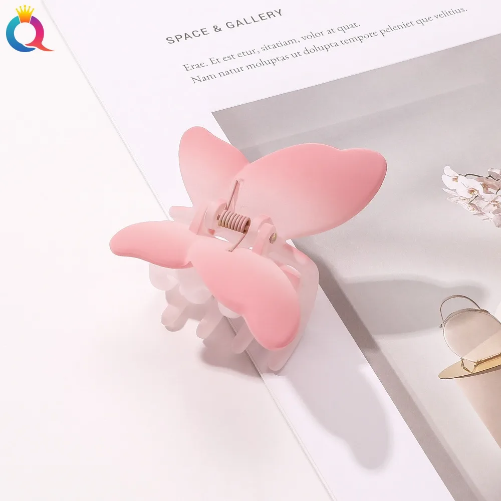 الكورية ins ماتي لون مشبك شعر كليب شخصية تصميم لطيف الوردي دبوس الشعر الحلو مزاجه زهرة انتزاع كليب النساء