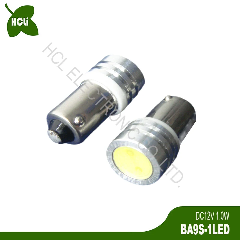 High Power 1W DC3V 4.5V 6V 12V BA9S BAX9S T11 T4W Car Led Warning Signal Indicating Lamps,Door Light Bulbs free shipping 50pcs