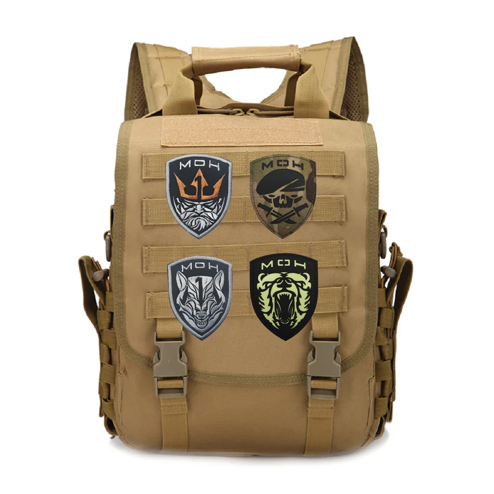 New Laser-cut IR CP Reflective Badge Medal of Honor Embroidery Magic Badge Glow-in-the-Dark Army Fan Rubber Backpack Patch