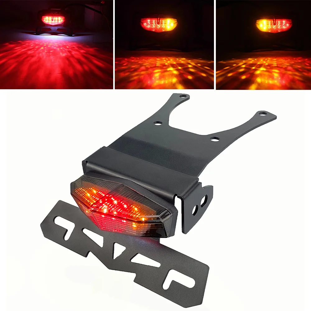 

License Number Plate Holder LED Flasher Brake Light For Honda CRF250L CRF 250L 2012-2020 Tail Tidy Fender Eliminator Light