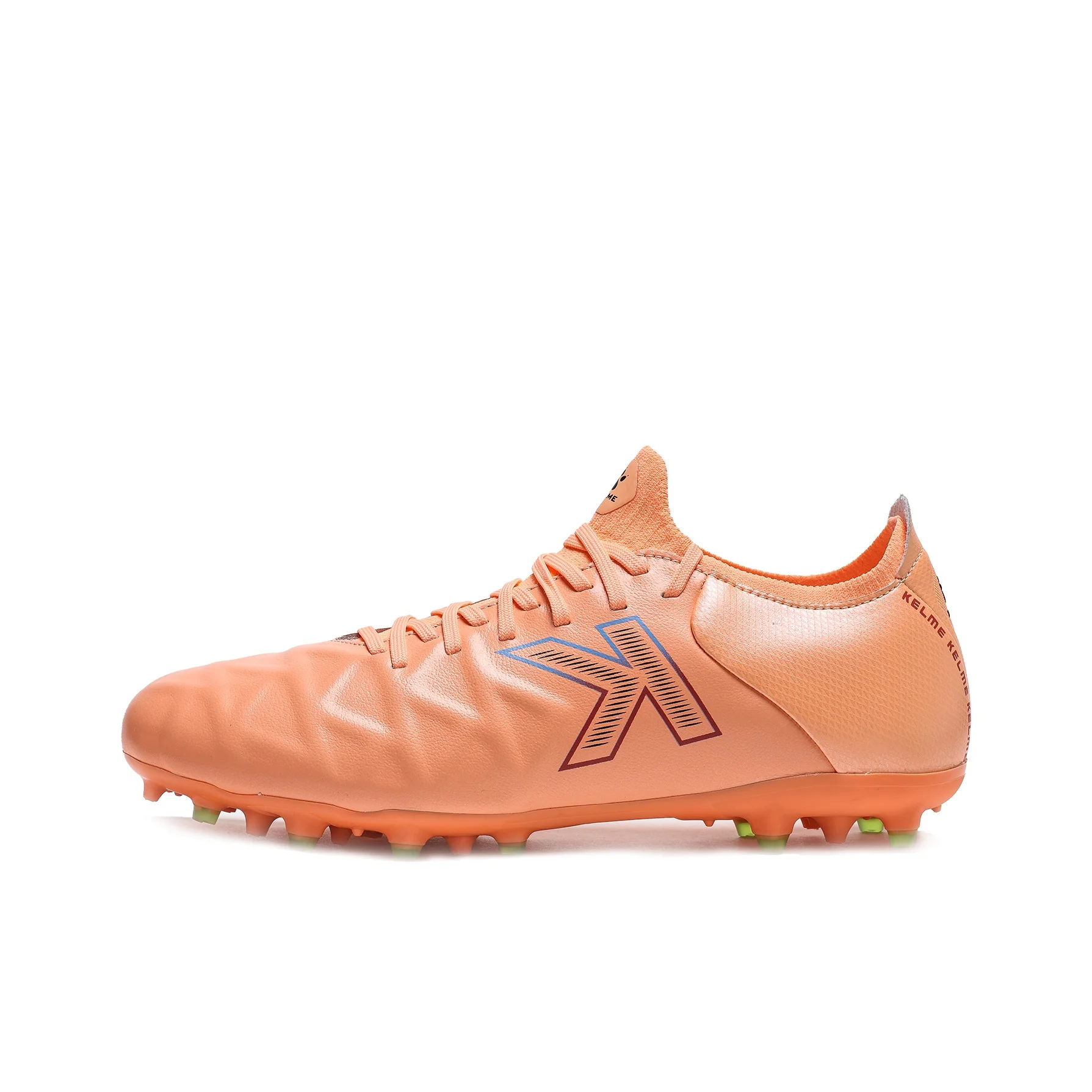 KELME MG Multi Ground Soccer Shoes Men's Coral Orange 8422ZX1629-