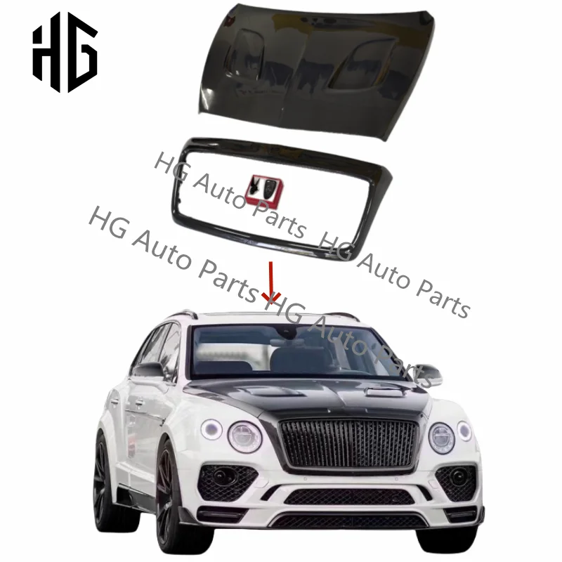 

MSY STYLE FRONT BUMPER HOOD ENGINE COVER FOR 2019 BENTLEY BENTAYGA BUMPER GRILL BONNET