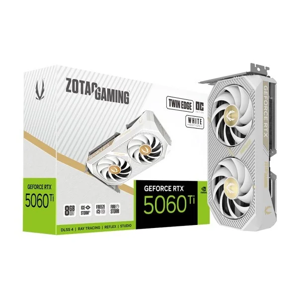 NVIDIA Zotac Gaming Geforce RTX 5060 Ti Twin Edge Oc White D7 8gb