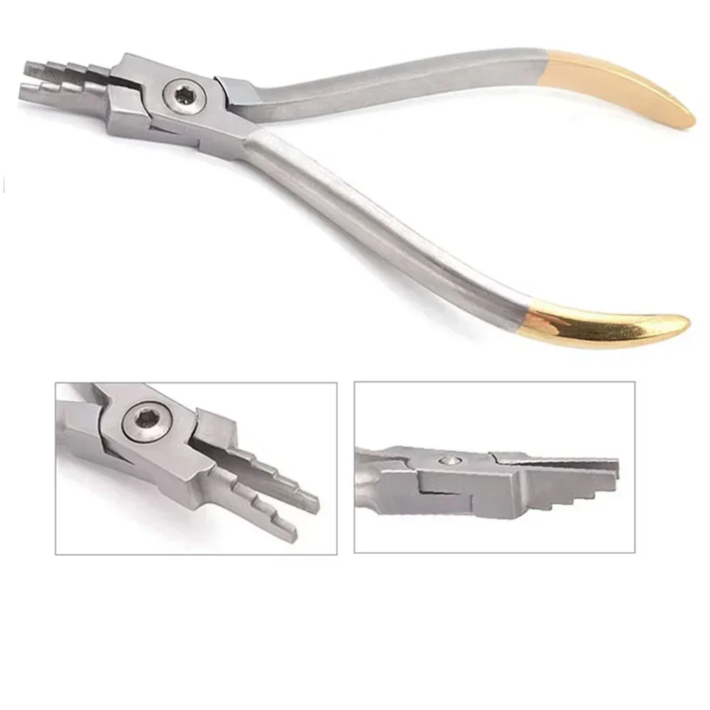 

Dental Orthodontic Plier Loop Forming Wire Pliers Nance Plier Instrument Stainless Steel 0.7mm