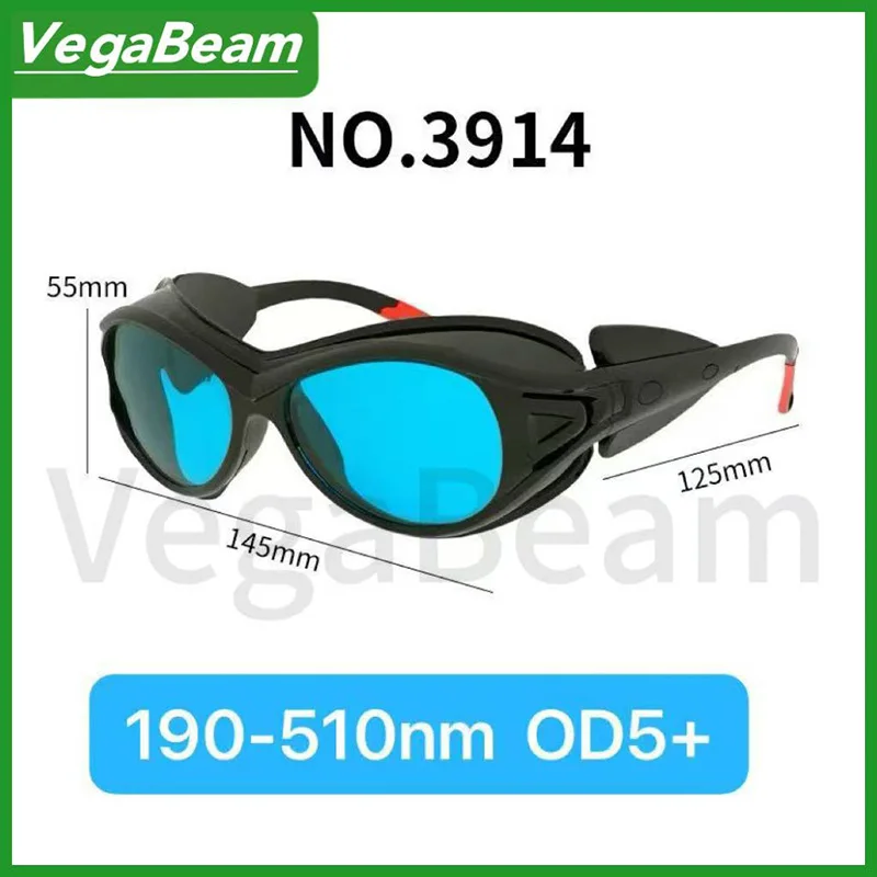 Laser Protective Goggles 190nm-2000nm, IPL Safety Goggles Box-Packed, 190-510nm Eye Protection Goggles, Beauty Protection CE App