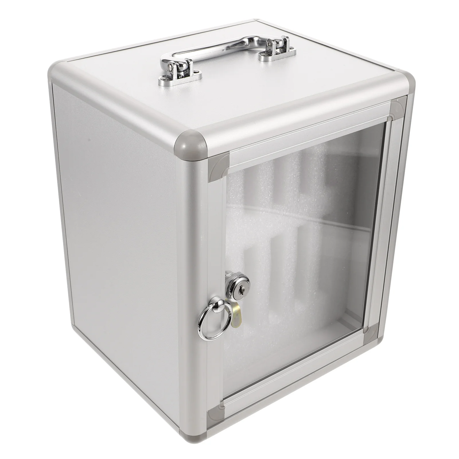 Mobile Phone Storage Locker Cabinet Lockable Wall Mount Cell Phone Holder Box Secure Multi-Slot Organizer Cellphone Storage Box