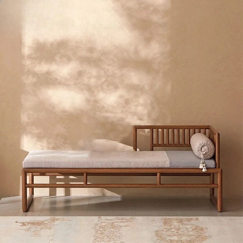 

Arhat bed Taifei chair collapse new Chinese-style small apartment bedroom solid wood chaise longue beauty couch