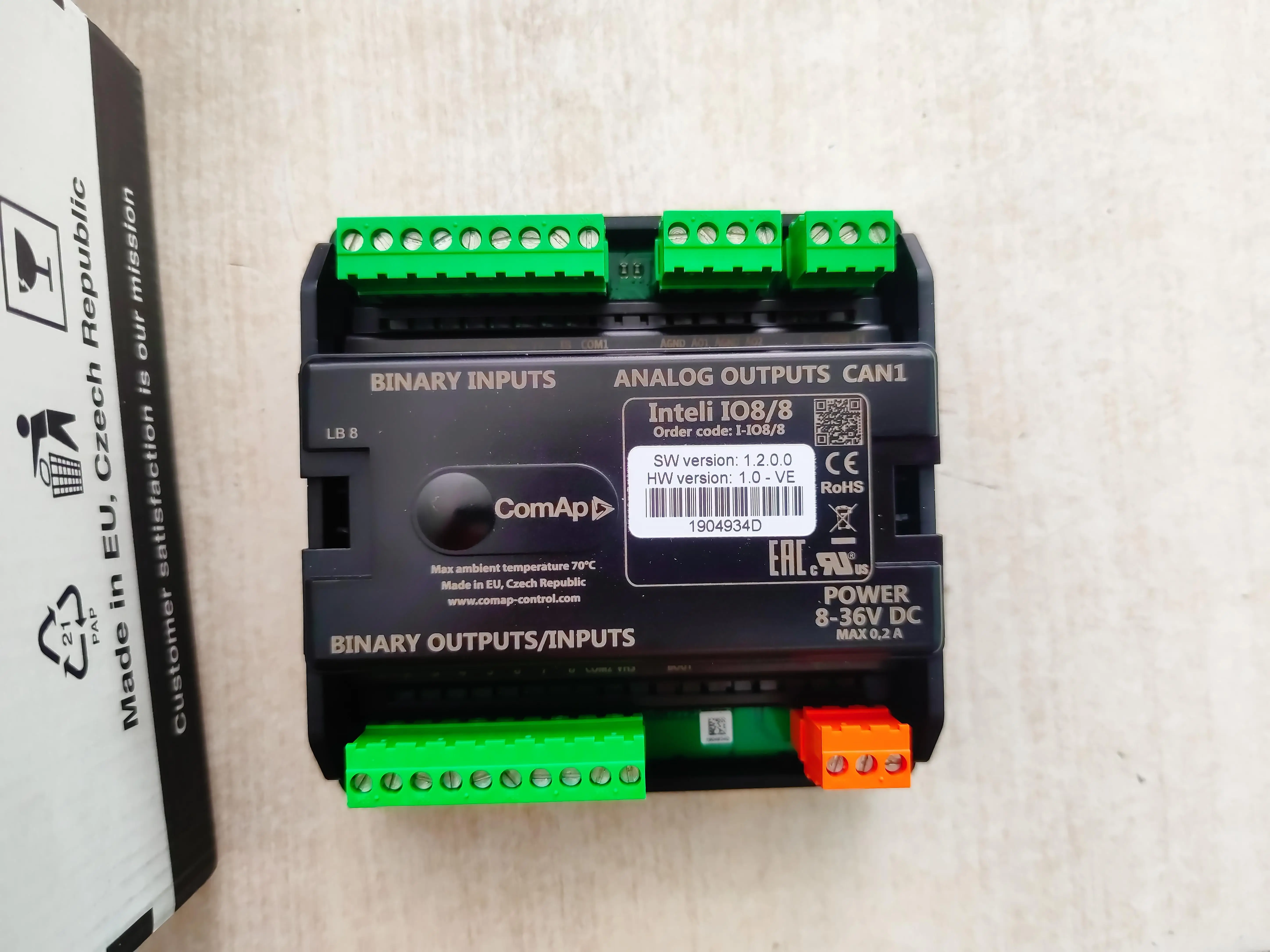 Inteli IO8/8 Generator Control Board Authentic ComAp Controller I-IO8/8 Sending from China