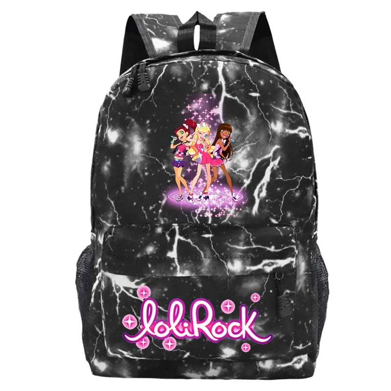 LoliRock Backpack Boys Girls Back to Schoolbag Magical Girl Rucksack Daily Knapsack Mochila Students Book Bags Laptop Bagpack