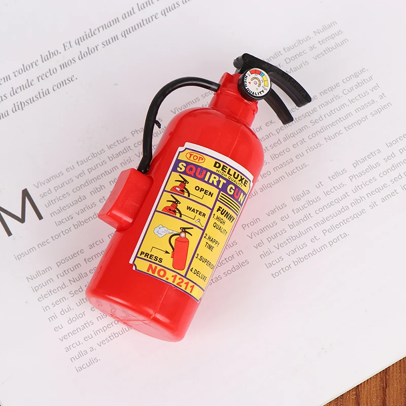 3Pcs Funny Mini Fire Extinguisher Toys Whole Person Prank Toy Mini Water Gun