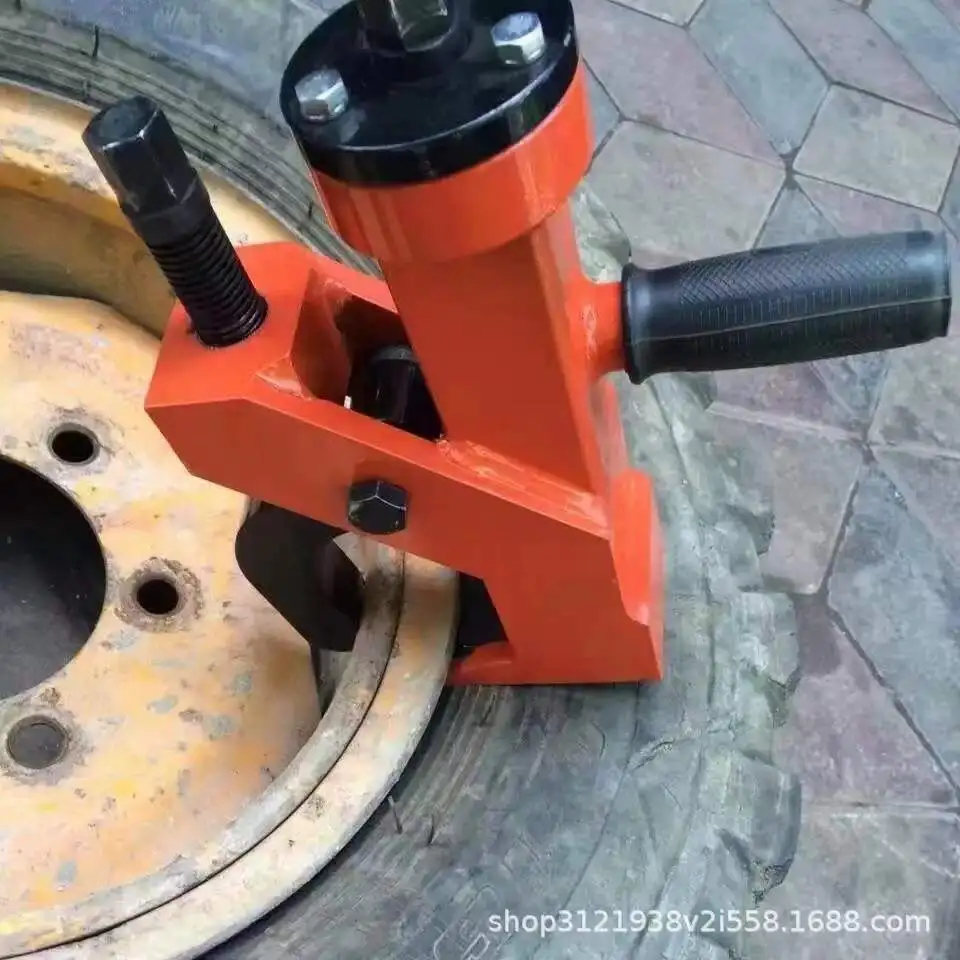 Tire stripper, tire press, portable tire remover, forklift, specialized manual press, simple remover