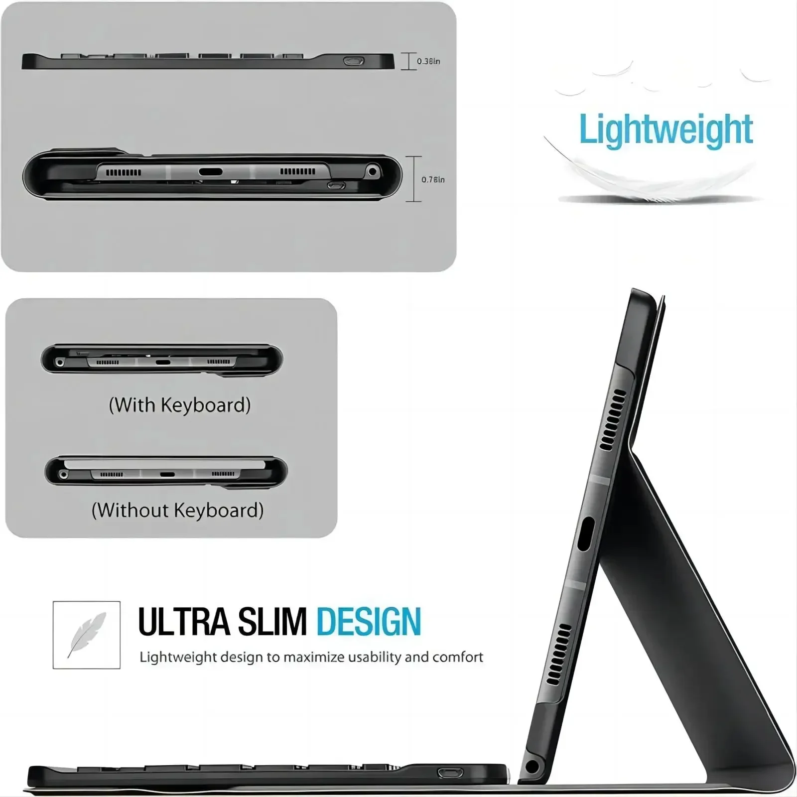 Keyboard Case For Samsung Galaxy Tab A SM-T580 SM-T585 10.1 Inch 2016 Backlight Detachable Keyboard Covers For Galaxy T587 Funda