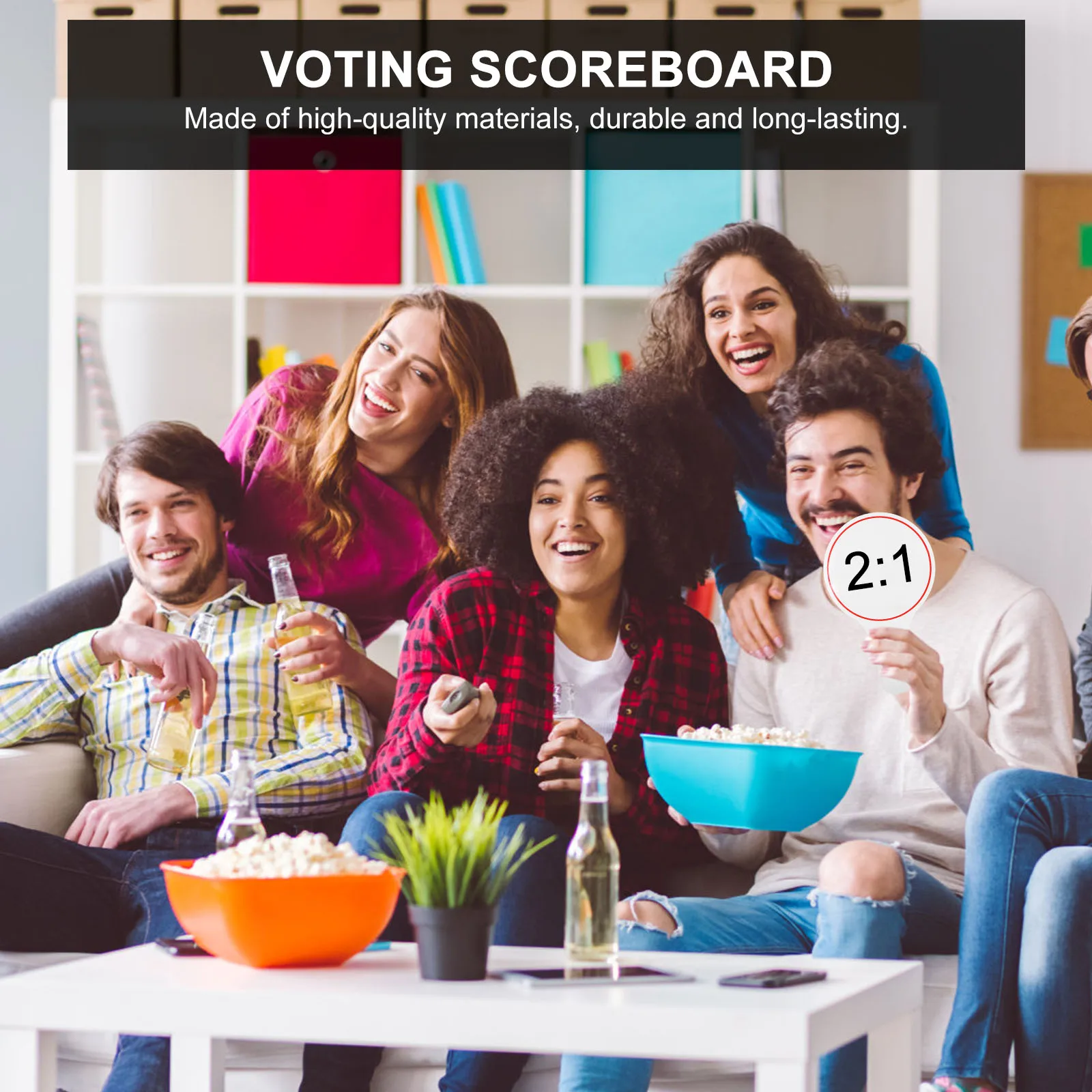 

6pcs Board Scoreboard 15x25cm Single Sided Dry Erase Handheld Whiteboard Mini Foams Auction Paddles Reusable Flexible