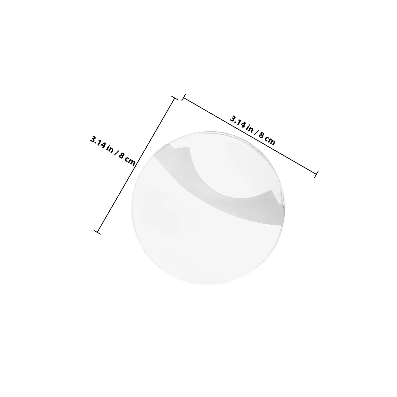10Pcs Round Badge Protector Heavy Duty Clear Plastic Cover Convenient Secure Fit for Id Badges Coins Collectibles Office Event