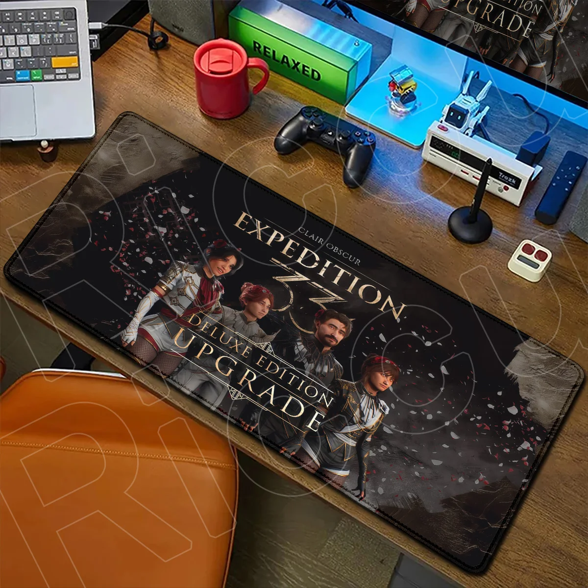 Clair Obscur Expedition 33 Hochwertige Gaming-Mauspads XXL Speed Schreibtisch-Tastaturmatte PC-Gummi-Zubehör mit Verstärktem Rand Erweitertes Mauspad – Detail 9