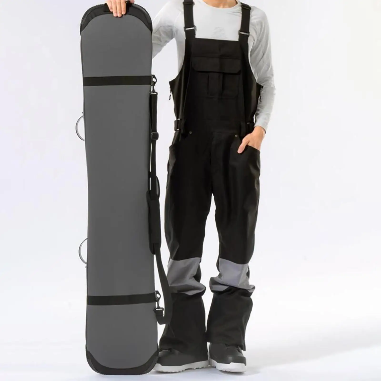 Durable Neoprene Snowboard Sleeve Portable Ski Board Cover Case with Strap for Winter Outdoor Use