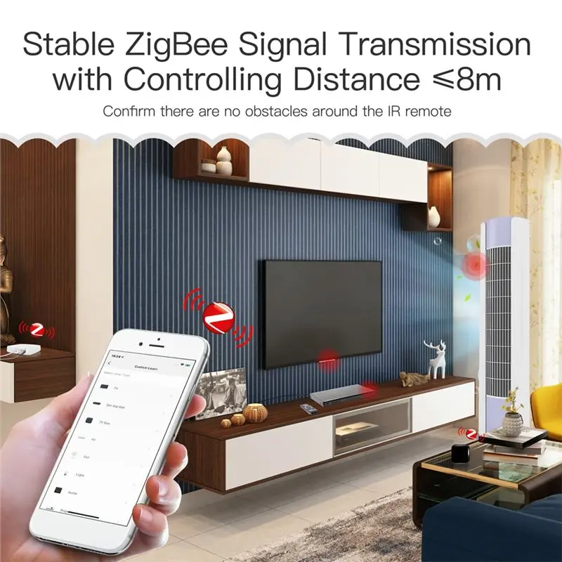 X12A-For Smart Home Works With Alexa Google Home, Tuya Zigbee For Smart IR Remote Control,Universal Infrared Remote Controller
