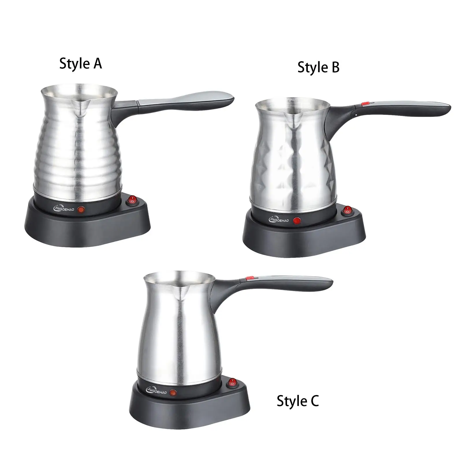 

Electric Turkish Coffee Pot Stainless Steel 17oz for Cafe Restaurant Outdoor