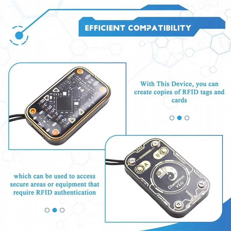 【يوم الشكر】Chameleon V2.0 RFID قارئ الشرائح الذكية محاكي NFC فك 125 كيلو هرتز 13.56 ميجا هرتز ناسخ البطاقة + 12 قطعة مفتاح UID/CUID #5