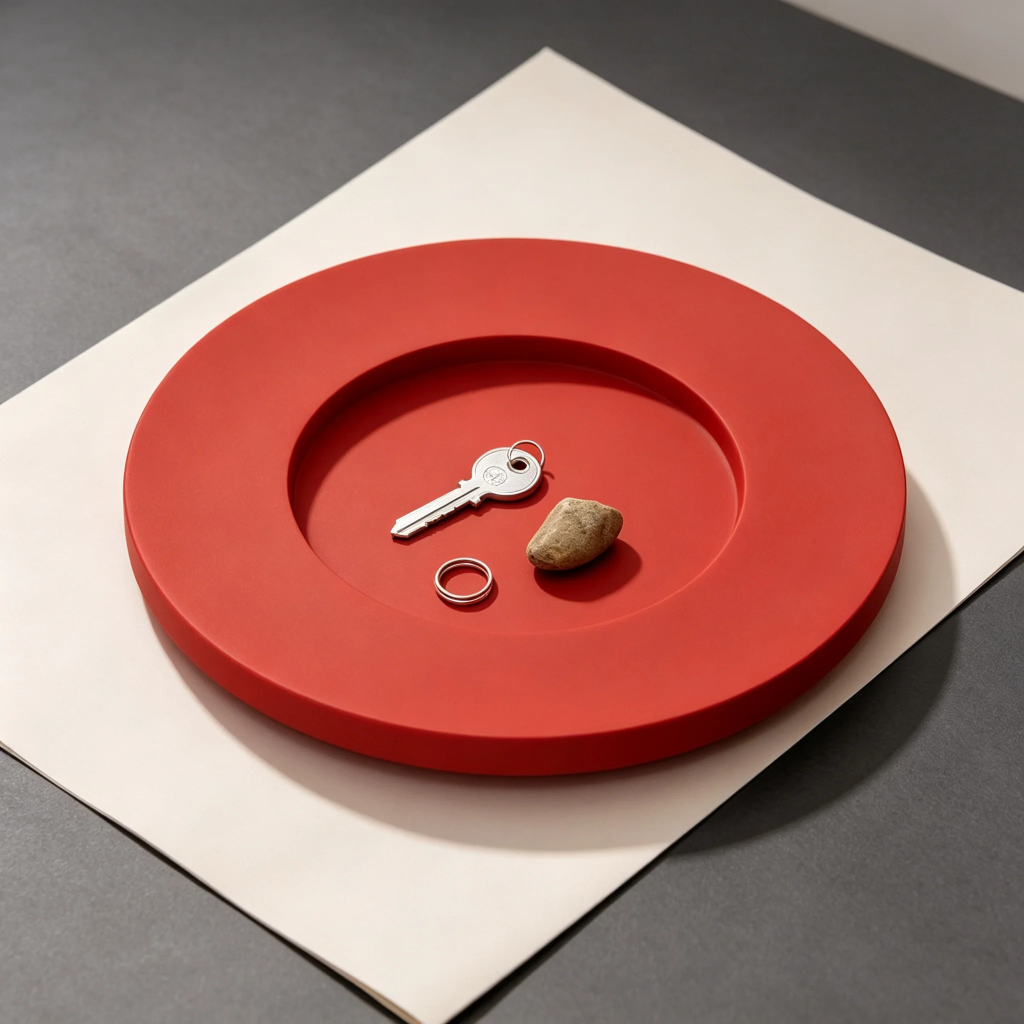 1 3D printing matte sinkhole disc jewelry storage tray, pla matte material multi-function desktop storage tray