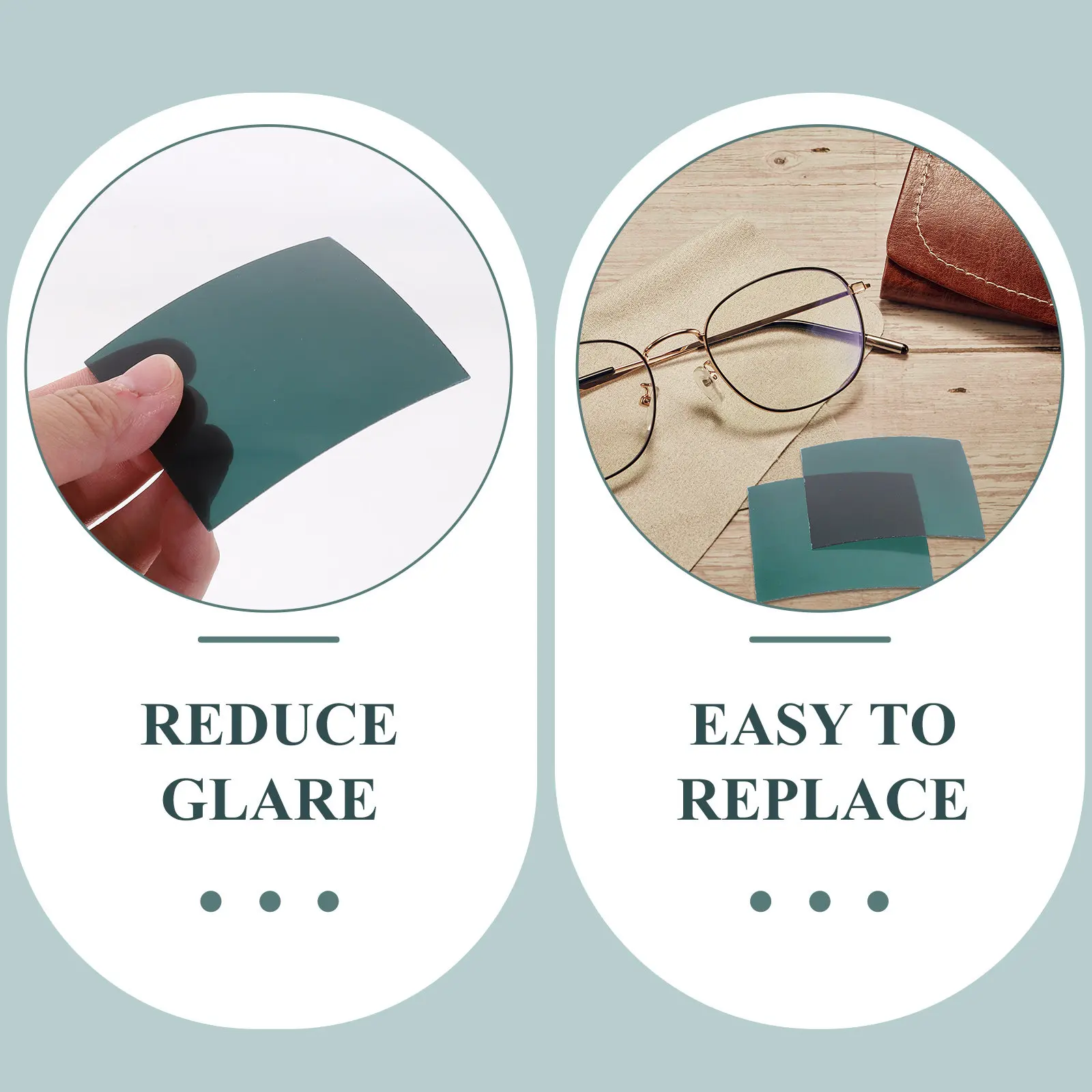 2Pcs Polarized Sunglasses Lenses Replacement Kit Tac Material Uv400 Protection Anti Scratch Eye Fatigue Reduction Driving