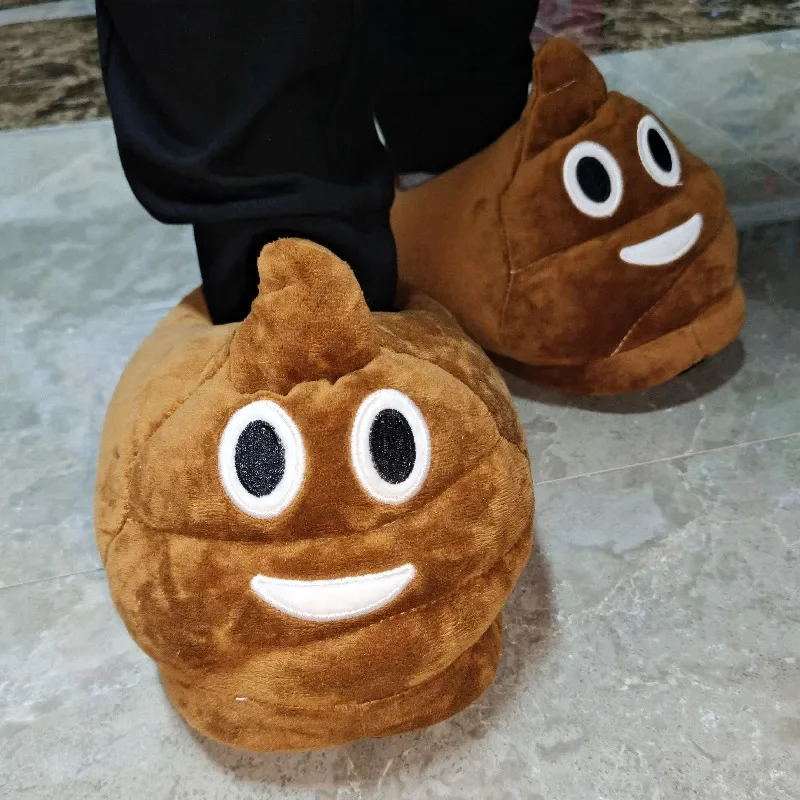 شباشب قطنية ملتوية للرجال والنساء، تعبيرات مهجع شتوية دافئة، أحذية للأزواج، تصميم كرتوني ممتع، ملابس منزلية غير رسمية #1