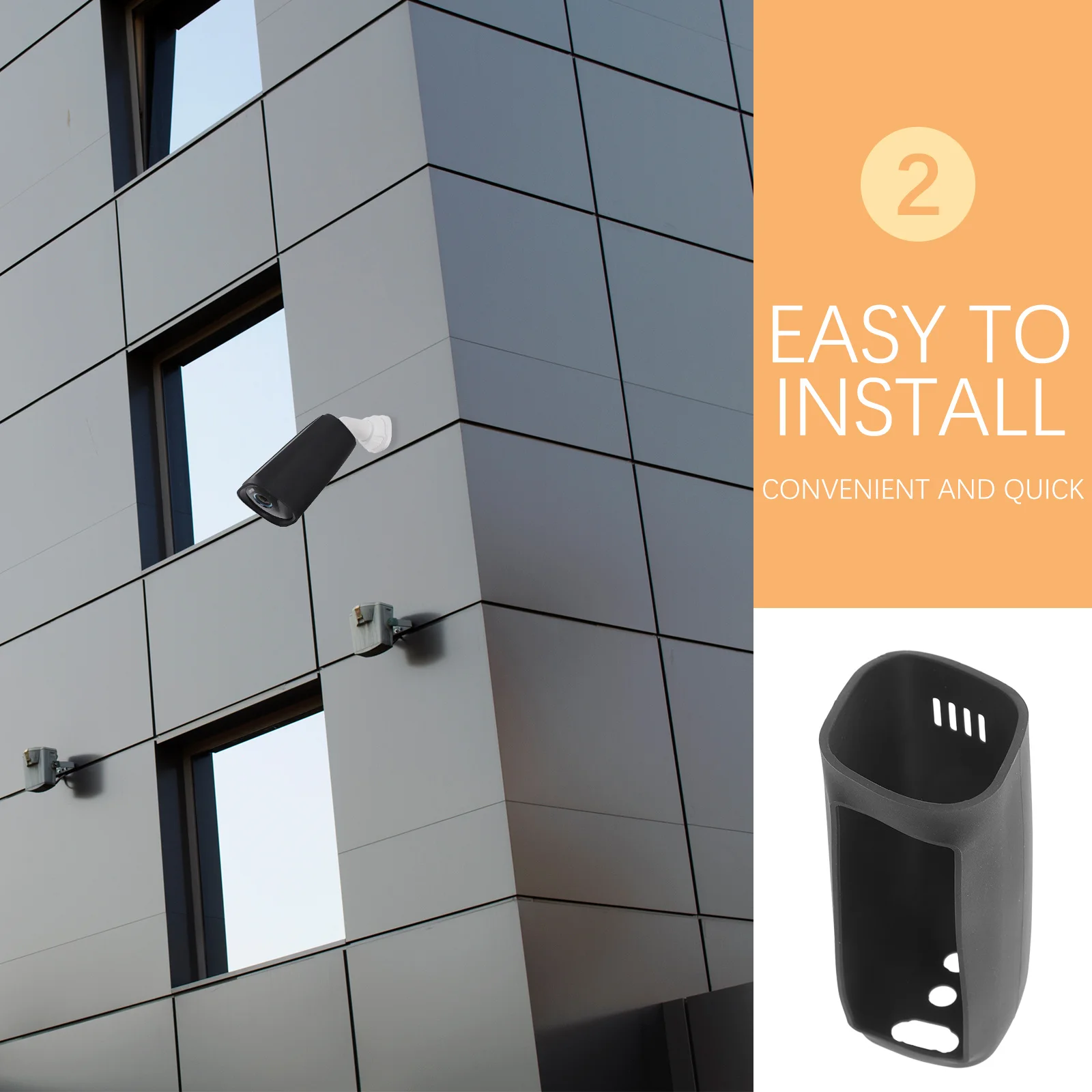 

Camera Silicone Cover with Sunshade Protection for Indoor Use - Waterproof Dirt Resistant SHELL Guard Enclosure