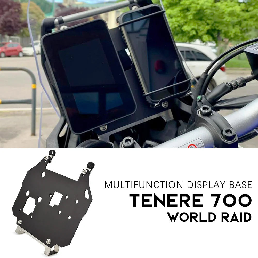 Motorcycle Multifunctional Display Base for YAMAHA Tenere700 World Raid Accessories Phone Stabilizer Tenere 700 GPS Mounts