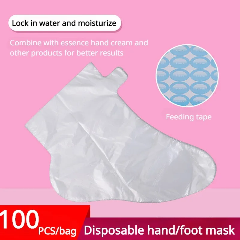 100pcs Disposable Hand Touch Foot Mask Hand Care Skin Care Tool Accessories HandFoot Essence Moisturizing Skin Care Products New