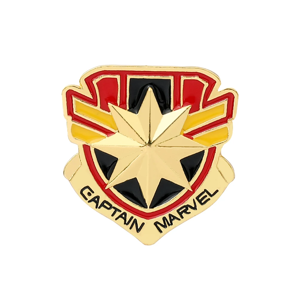 Superhero Collection Brooch The Avengers Badge Metal Enamel Lapel Pin Accessories