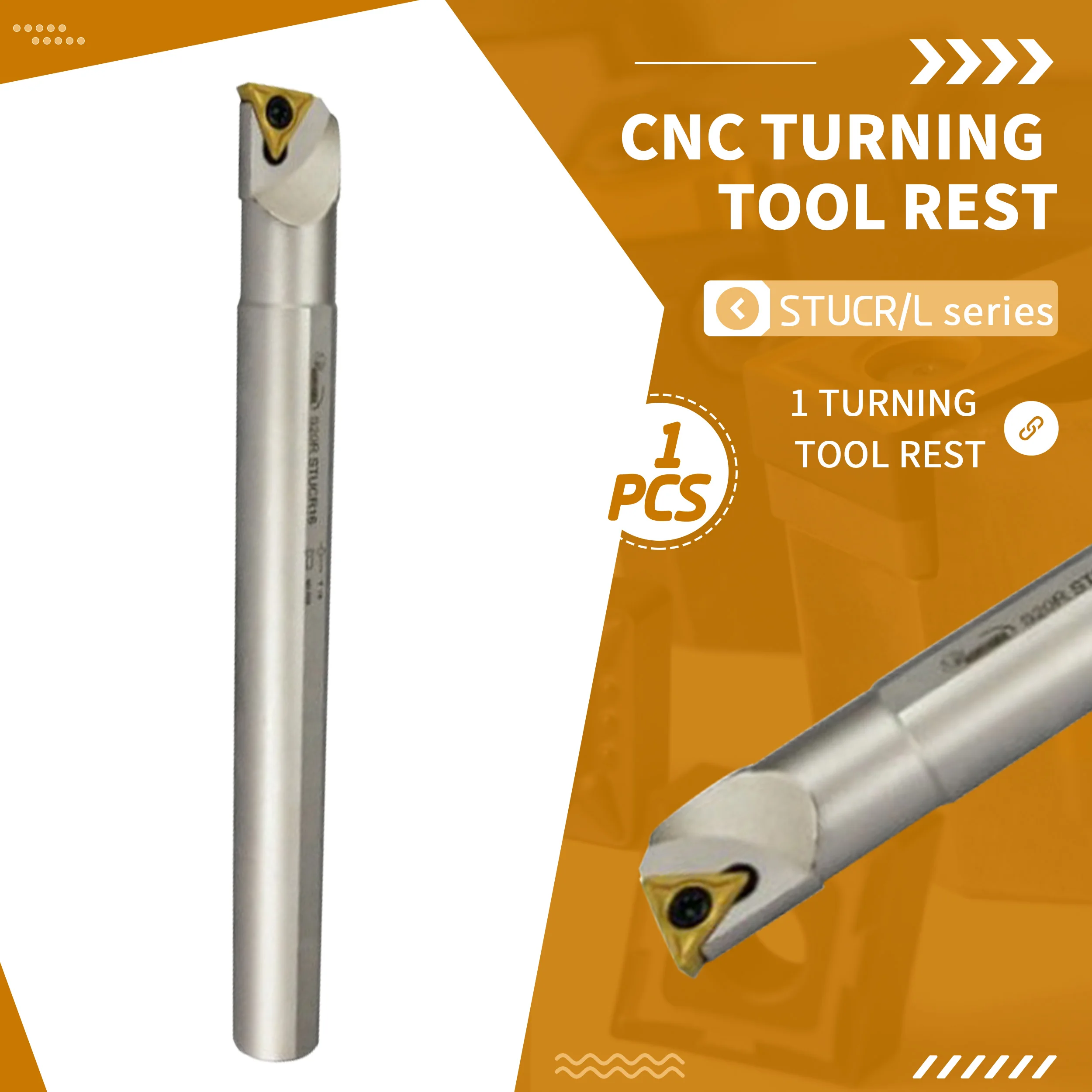 STUCR S08/S10K/S12M-STUCR09/11 CNC Lathe Machining Spring Steel internal Turning Boring Tool Holder Use TC insert Anti-corrosion