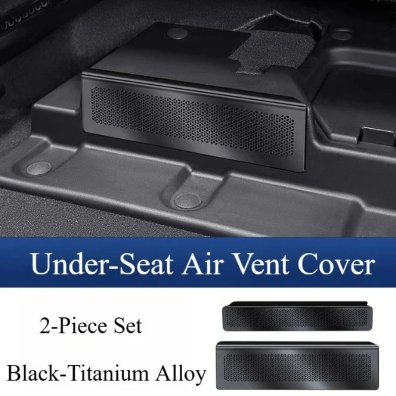For BYD Sea Lion 05dmi Under The Seat Air Outlet Mask Stainless Steel Rear Air Conditioner Trend Protective Cover Modification