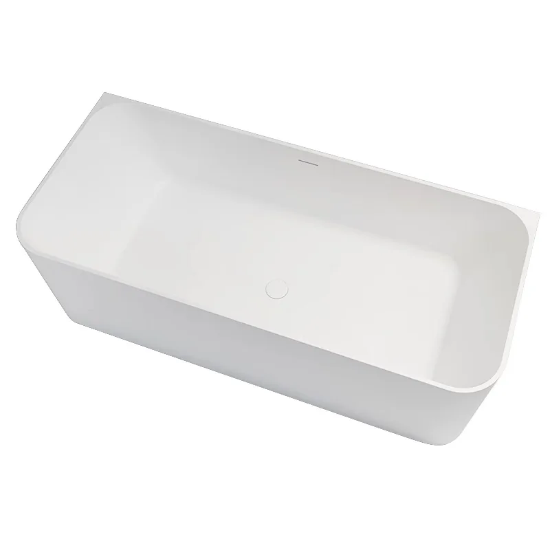 

Artificial stone bathtub Household independent small apartment rectangular hotel bed and breakfast bathtub