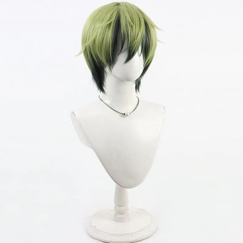 Perruque de Cosplay Anime Naoya Zenin, cheveux courts verts pour fête d'halloween, adultes femmes hommes, jeu de rôle, accessoire de scène