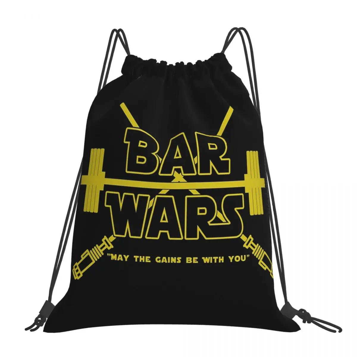 Mochilas de Bar Wars para estudiantes, bolso portátil con cordón, bolsillo para zapatos, bolsa para libros, viaje