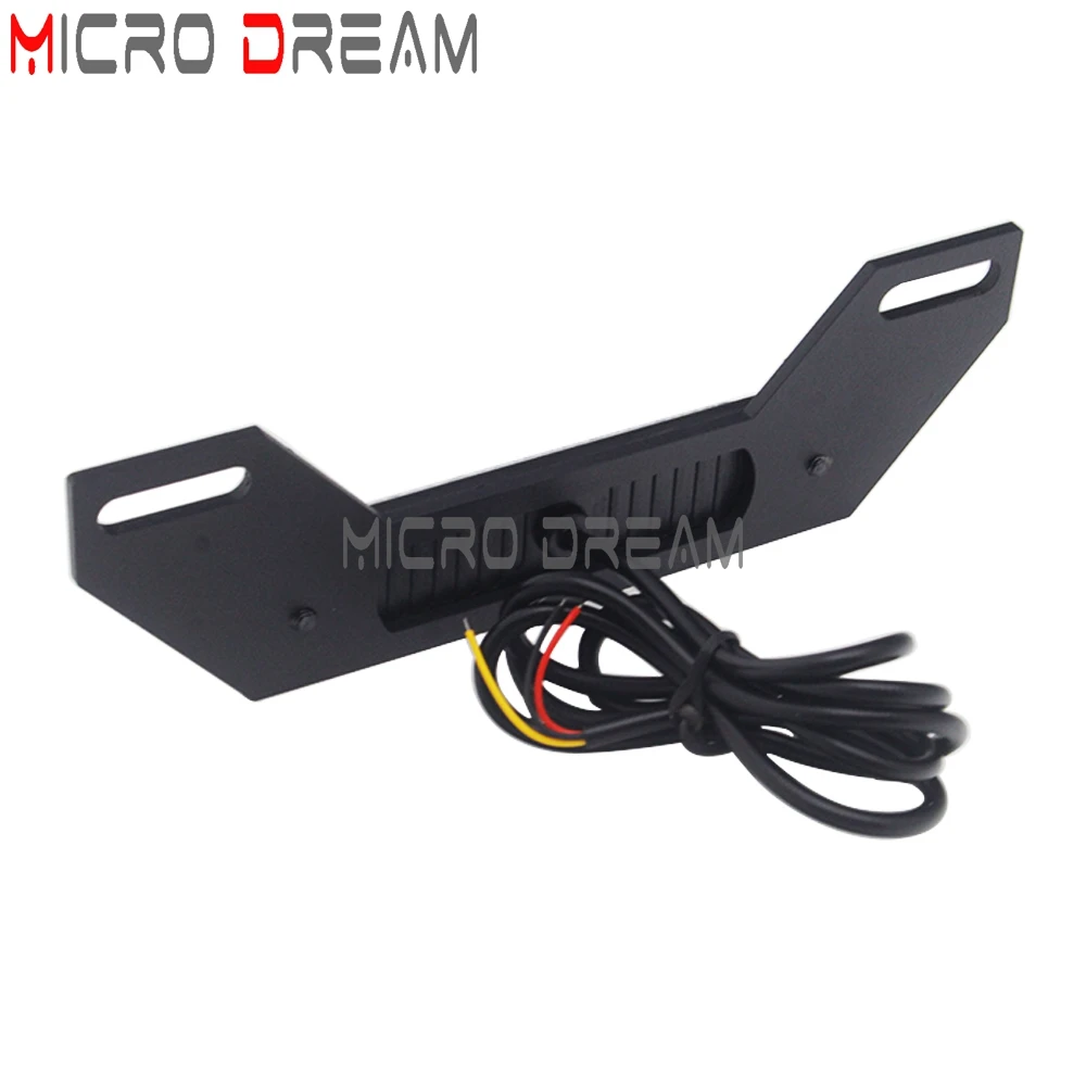 Universal Motorcycle Rear LED B6 License Plate Lamp ATV Burst Flash Tail Stop Brake Lamp Auxiliary Lights Taillight For Harley