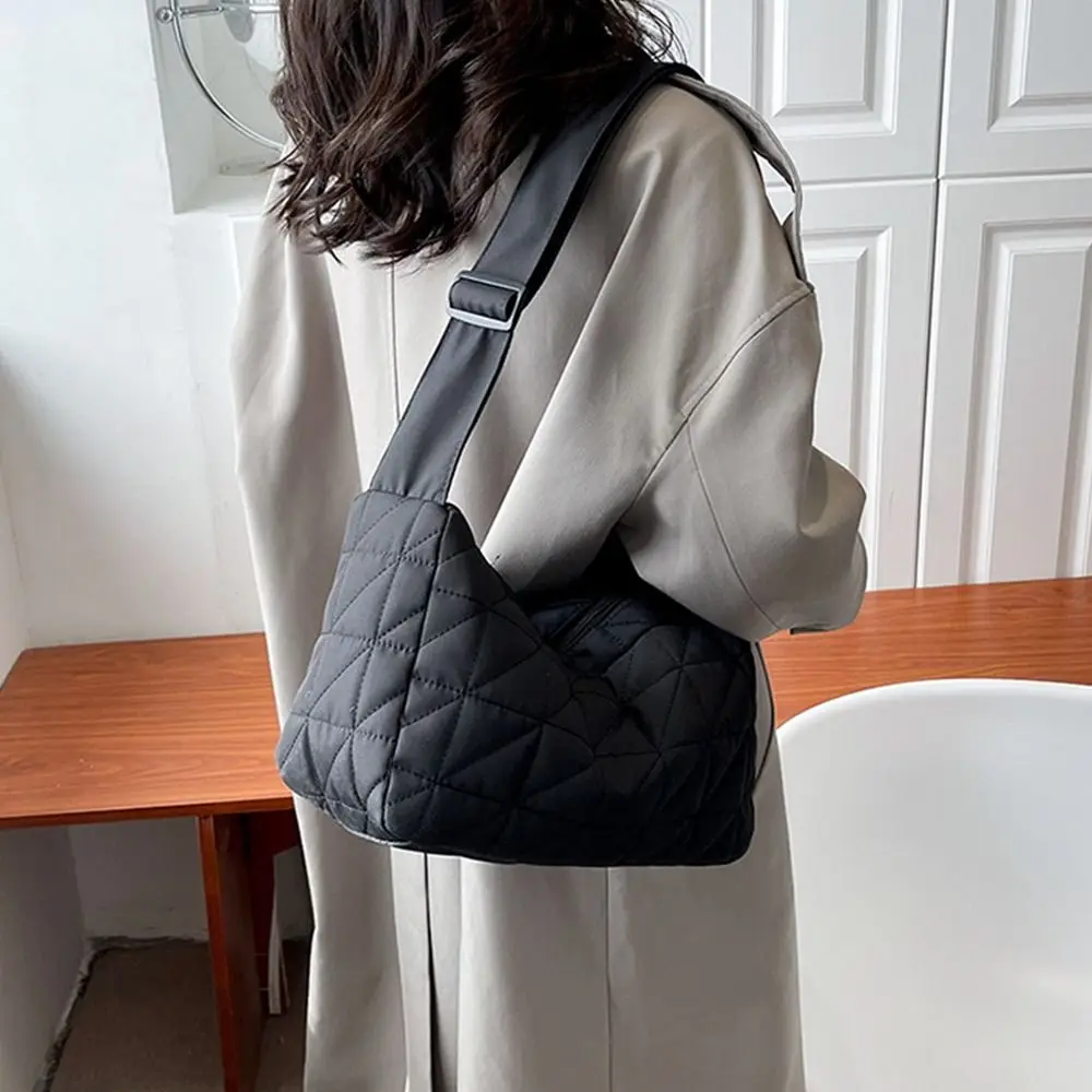 Casual Large-capacity Shoulder Crossbody Bags Women Fashion Down Cotton Space Padded Tote Bags Female Shopper Shoulder Bags