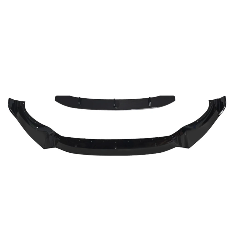 For BMW X3 G01 G08 2017-2021 Bright Black Car Front Bumper Lip Front lip glossy black Diffuser Front Chin Spoiler Body Kit
