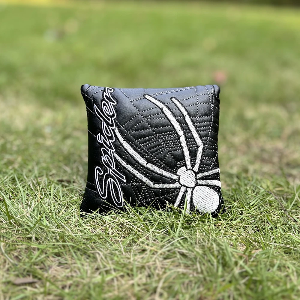 قطعة واحدة من غطاء نادي الجولف المصمم بنمط العنكبوت، غطاء قضيب دفع الجولف الأنيق، مقاوم للخدش ومتين، ملحقات الجولف #3