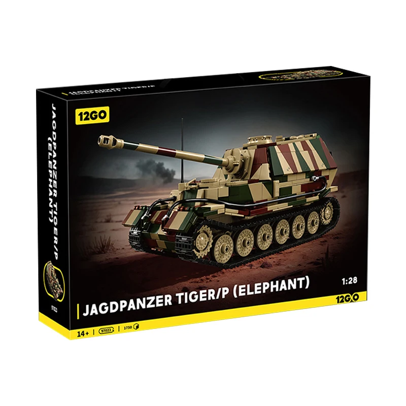 

В НАЛИЧИИ 97023 MOC Военный танк-истребитель «Фердинанд» времен Второй мировой войны, конструктор, модель из кирпичиков, игрушка для мальчиков, рождественский подарочный набор