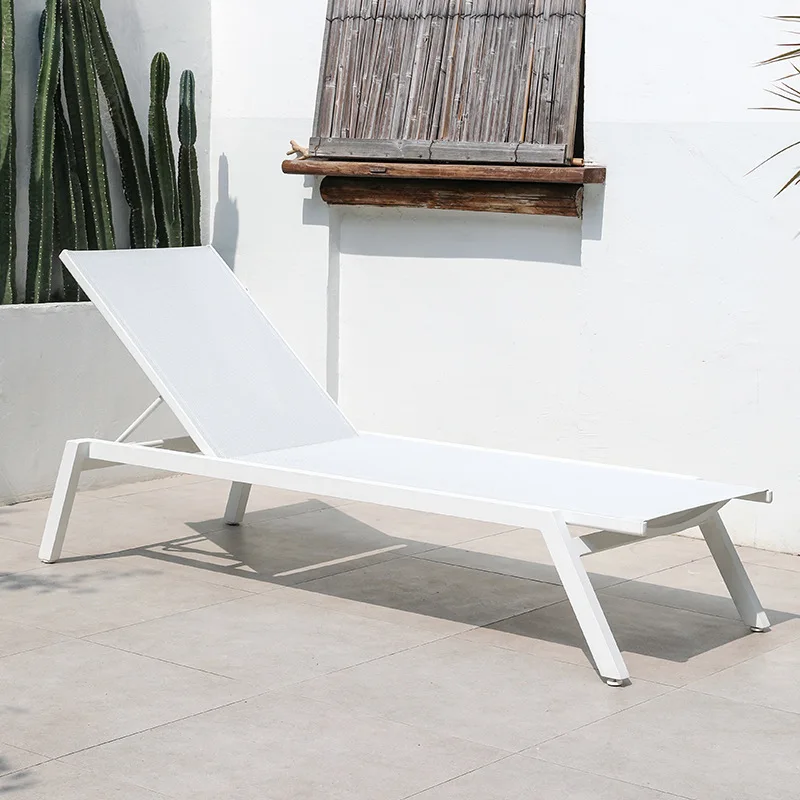@Outdoor bed swimming pool loungers outdoor waterproof sunscreen villa hotel garden courtyard open-air seaside beach chair