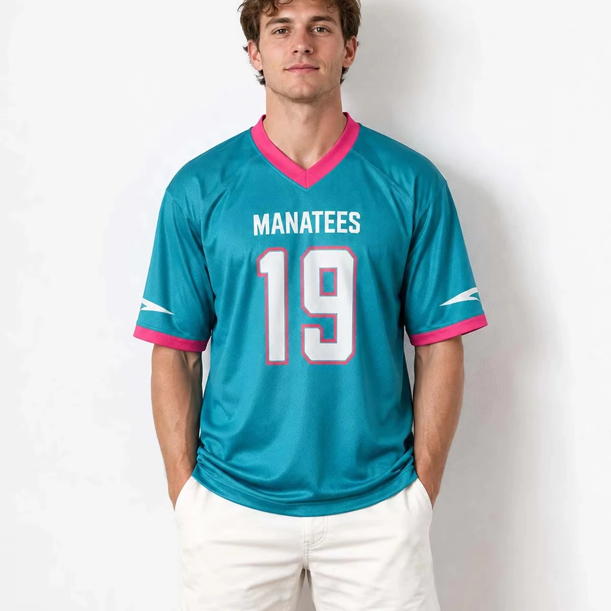 2026 Manatees 3D Printed Concept Football Jersey Men Breathable Quick Drying Short Sleeved T-shirt Family Matching Clothing