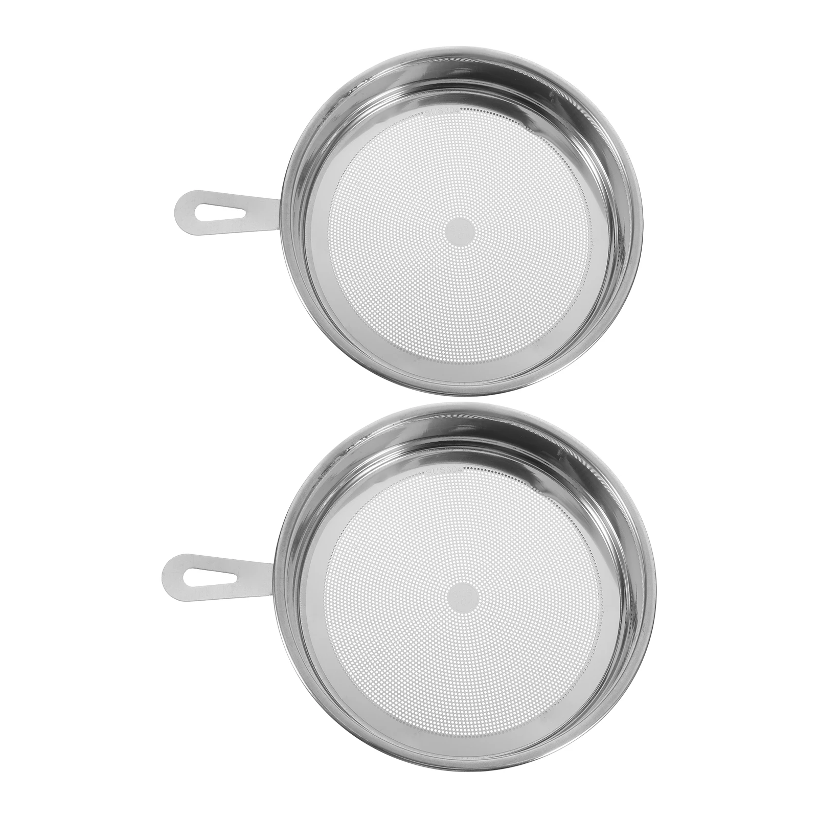 

2Pcs Stainless Steel Oil Filter Cup Mesh Strainer for Frying Oil Grease Saver Replacement Pot Cover Tea Leaves Filter Kitchen