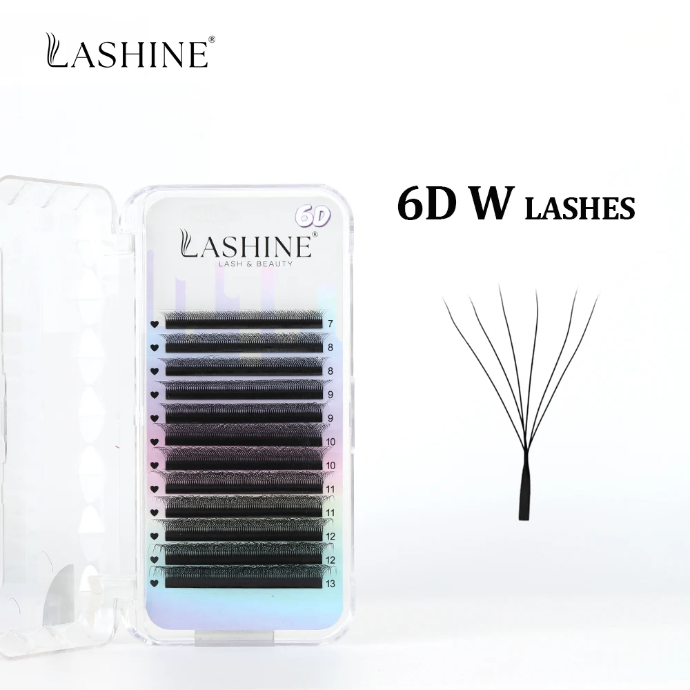 Lashine YY 3D 4D 5D 6D W شكل لاش المشجعين مسبقة الصنع رمش تمديد فو المنك الطبيعي لينة البرسيم لاش Cilio حجم رمش #2