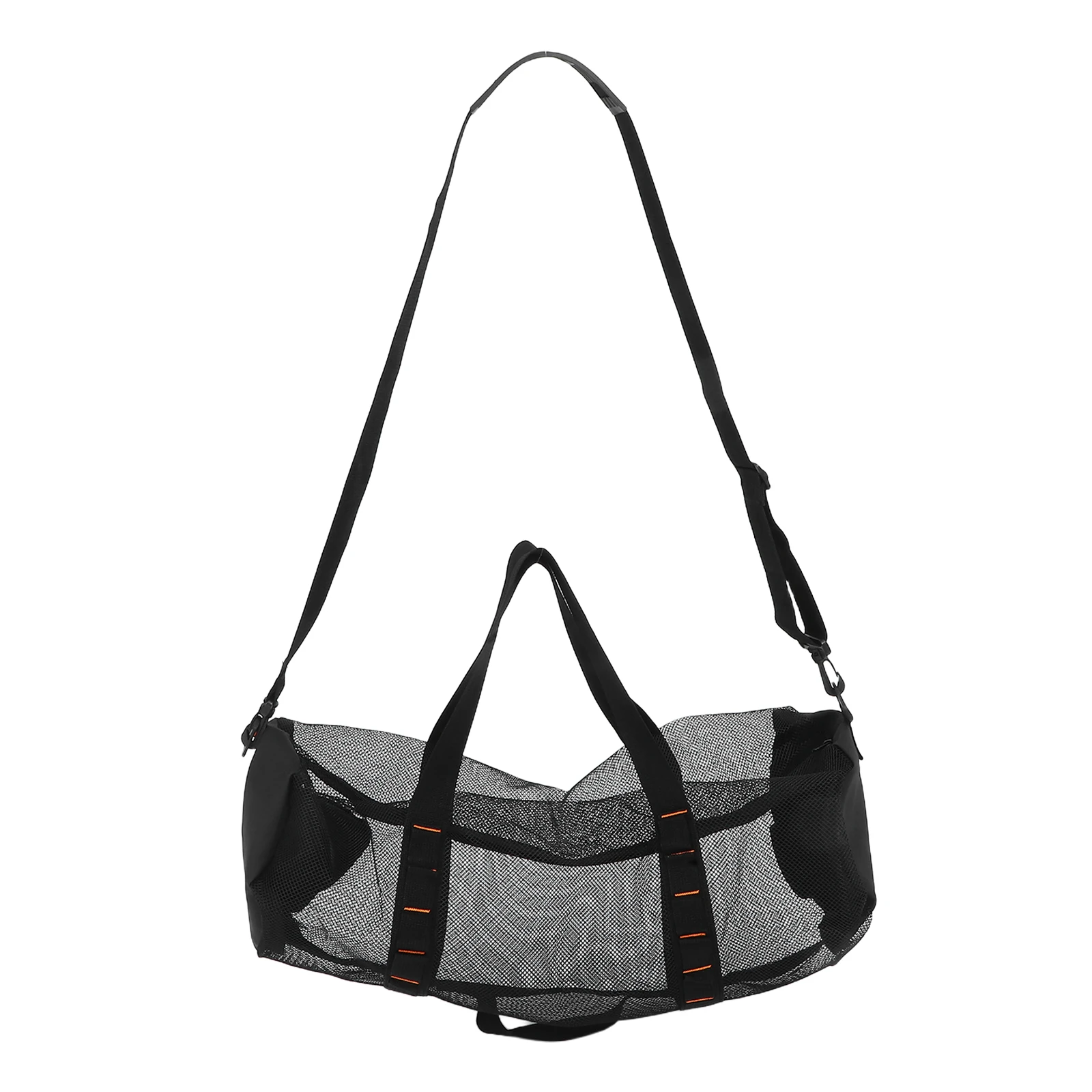 

1pc Cylinder Mesh Beach Bag For Women Adults Large Capacity Lightweight Scuba Swimming Bag Quick Dry Durable Travel Gym Foldable