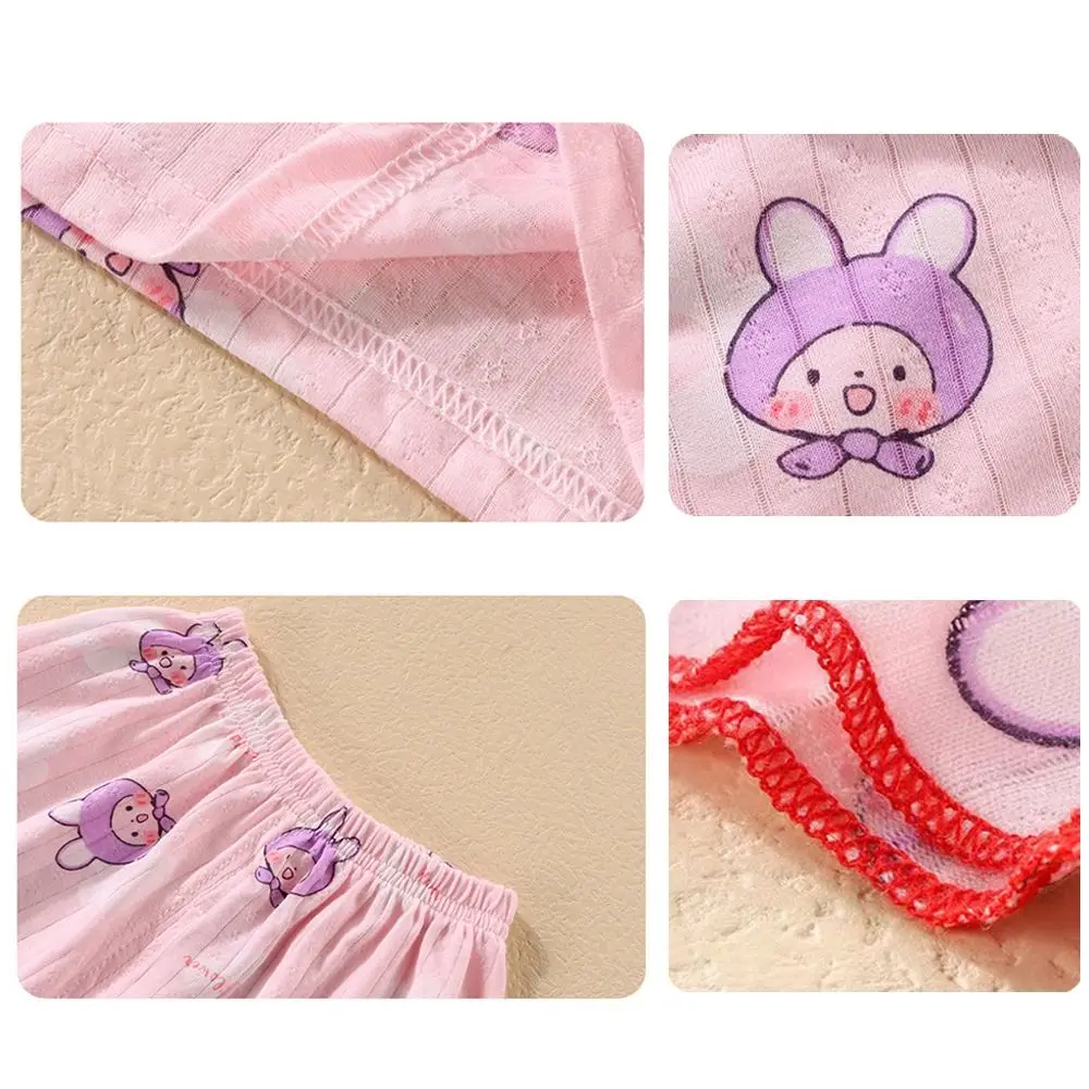 Casual Soft Toddler Clothes Suit Cotton Printing Vest Shorts Set Loungewear 1-4 Years