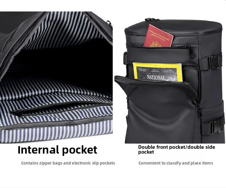 New Business Multi-functional Backpack, Outdoor Travel Backpack, Multi-purpose Large-capacity Single-shoulder Crossbody Bag