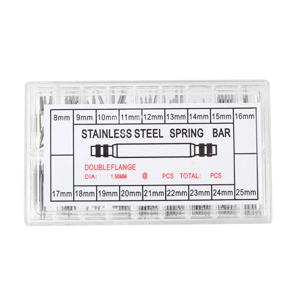 

180Pcs Watch Band Remover Tool High Quality Metal for Spring Bar and Link Pin Removal Easy to Use At Home 8Mm-25Mm Silver