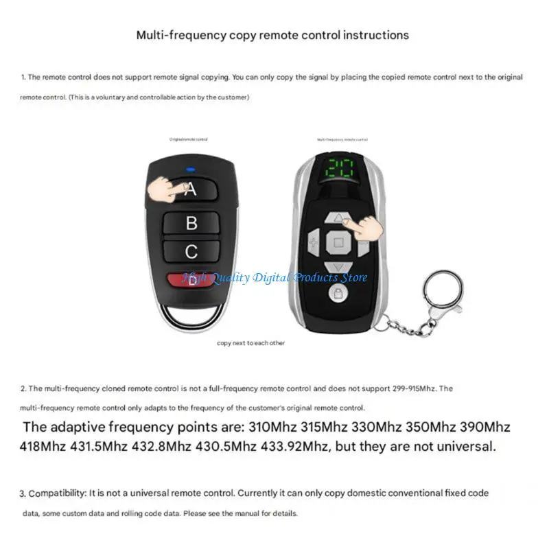 U2JE Intelligent Duplication Remote Controller 20 Channe For Home Theater Office Equipment