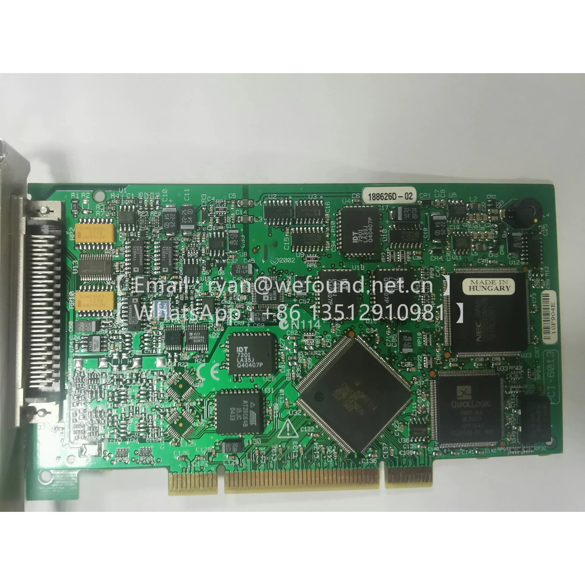 PCI-6013  16 AI (200 kS/s), 8 DIO, PCI Multifunction I/O Device